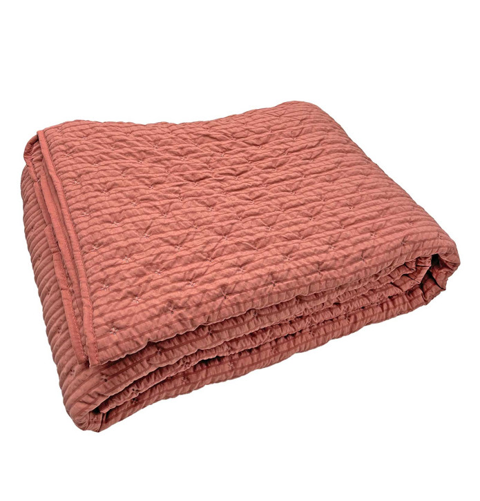Couvre-lit matelassé Easy rose glacé Toison d'Or