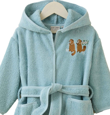 Peignoir de bain enfant Dans la Forêt Sylvie Thiriez