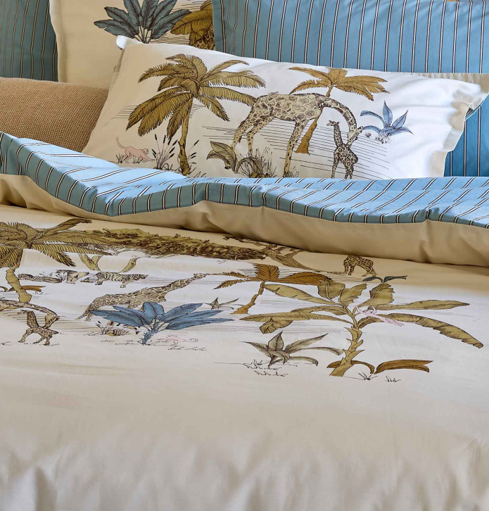 Housse de couette L'Oasis Sylvie Thiriez - Blancollection