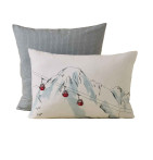 Parure de lit percale RDV au sommet Sylvie Thiriez - Blancollection