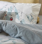 Parure de lit percale RDV au sommet Sylvie Thiriez - Blancollection