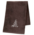 Drap de bain Trésor des forêts cacao Sylvie Thiriez