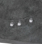 Drap de bain RDV Au sommet gris Sylvie Thiriez - Blancollection