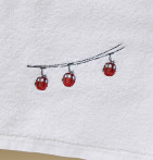 Drap de bain RDV Au sommet blanc Sylvie Thiriez - Blancollection
