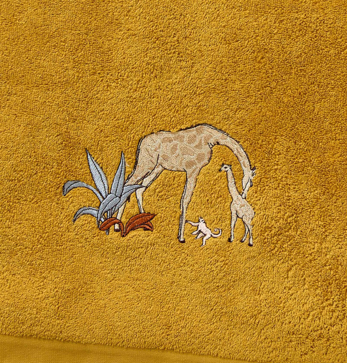 Serviette de toilette L'Oasis Sylvie Thiriez - Blancollection