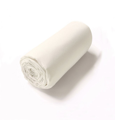 Drap-housse percale mascarpone Sylvie Thiriez