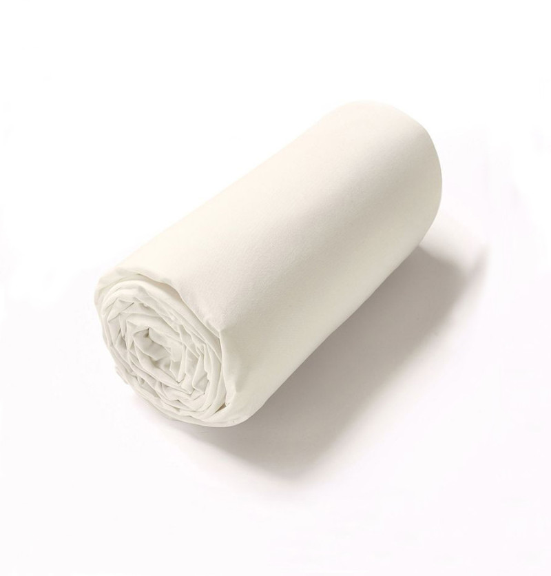 Drap-housse percale mascarpone Sylvie Thiriez