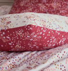 Taie d'oreiller satin Lilou bordeaux Tradilinge
