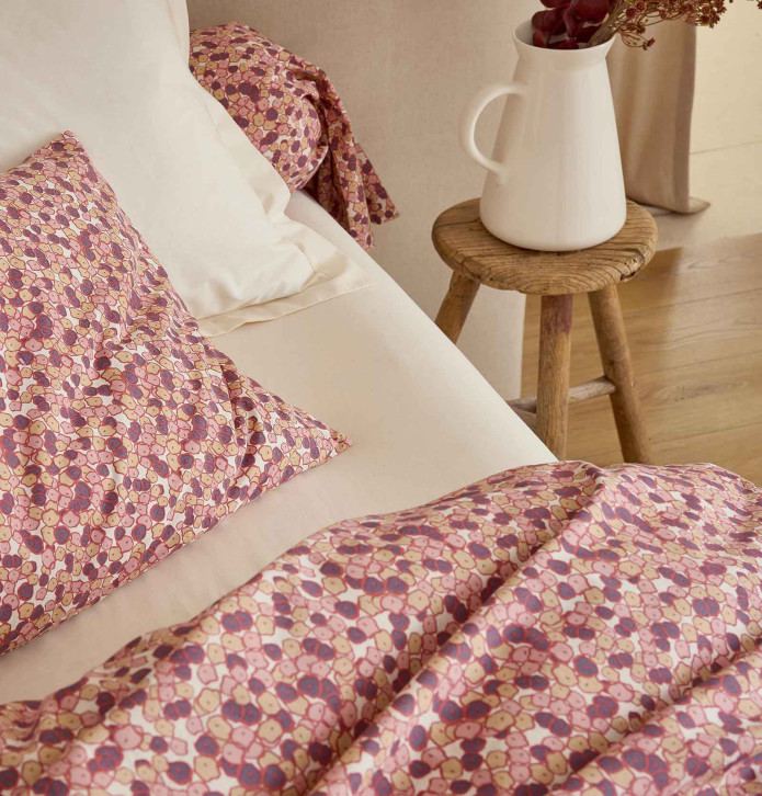 Drap Morgane prune Tradilinge - Blancollection