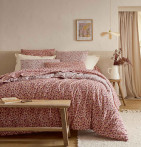 Housse de couette Morgane prune Tradilinge