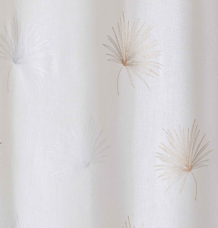 Voilage Palmy beige Qabane - Blancollection