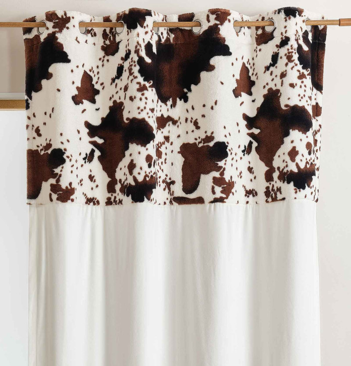 Rideau fausse fourrure Cow - Blancollection