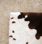Plaid fausse fourrure Peau de Vache Qabane - Blancollection