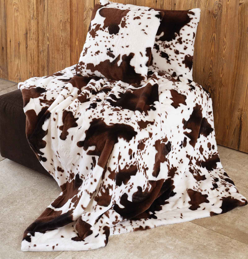 Plaid peau de vache Qabane