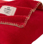 Plaid polaire Bien au Chaud rouge gourmand Sylvie Thiriez - Blancollection