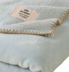Plaid polaire Bien au Chaud bleu glacier Sylvie Thiriez - Blancollection