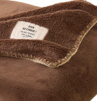 Plaid polaire Bien au Chaud chocolat Sylvie Thiriez - Blancollection