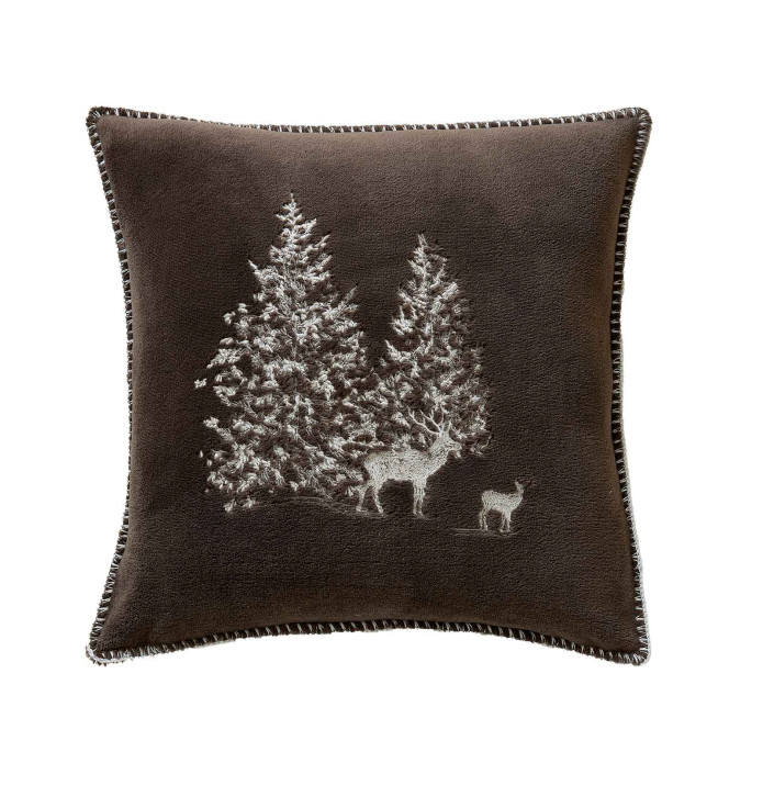 Housse coussin polaire Trésor des forêts Sylvie Thiriez