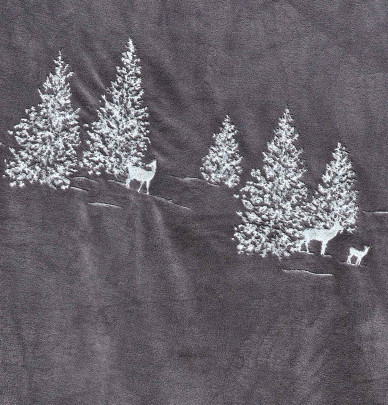 Plaid polaire Trésor des forêts Sylvie Thiriez