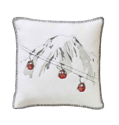 Housse coussin polaire RDV au sommet Sylvie Thiriez