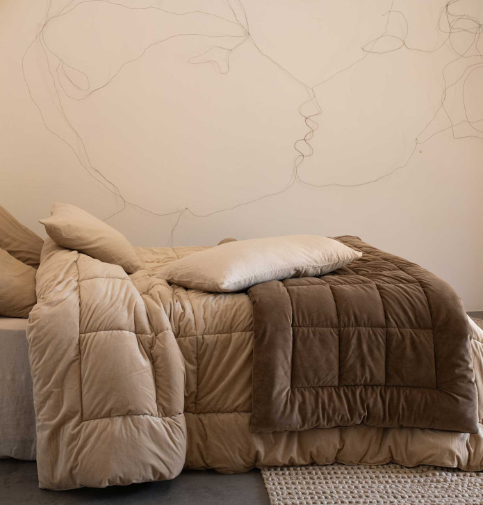 Couvre lit Moki naturel Vent du Sud