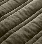 Couvre-lit velours matelassé Nanook sauge Vent du Sud - Blancollection