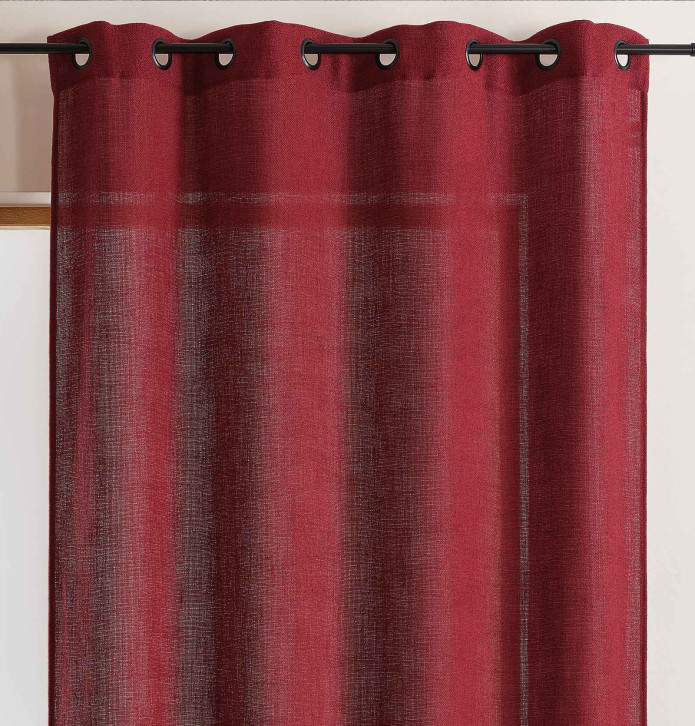 Rideau Sierra bordeaux Qabane - Blancollection