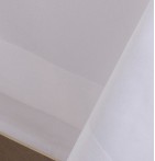 Nappe coton Bande Satin blanc zoom