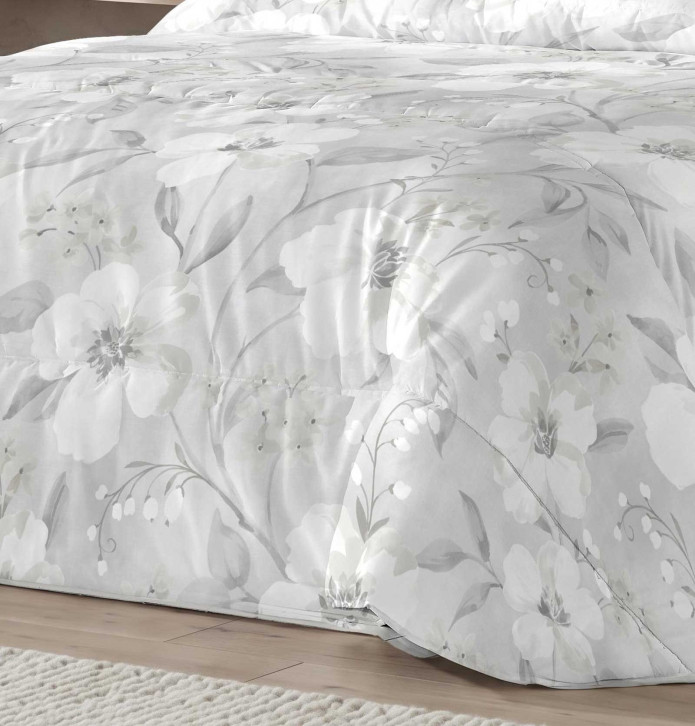 Couvre-lit matelassé Magnolia Antilo - Blancollection