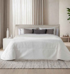 Couvre lit matelassé Alder blanc cassé Antilo