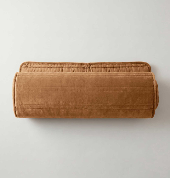 Couvre-lit velours matelassé Nanook écureuil Vent du Sud - Blancollection