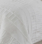 Couvre-lit matelassé Risco crème Antilo - Blancollection