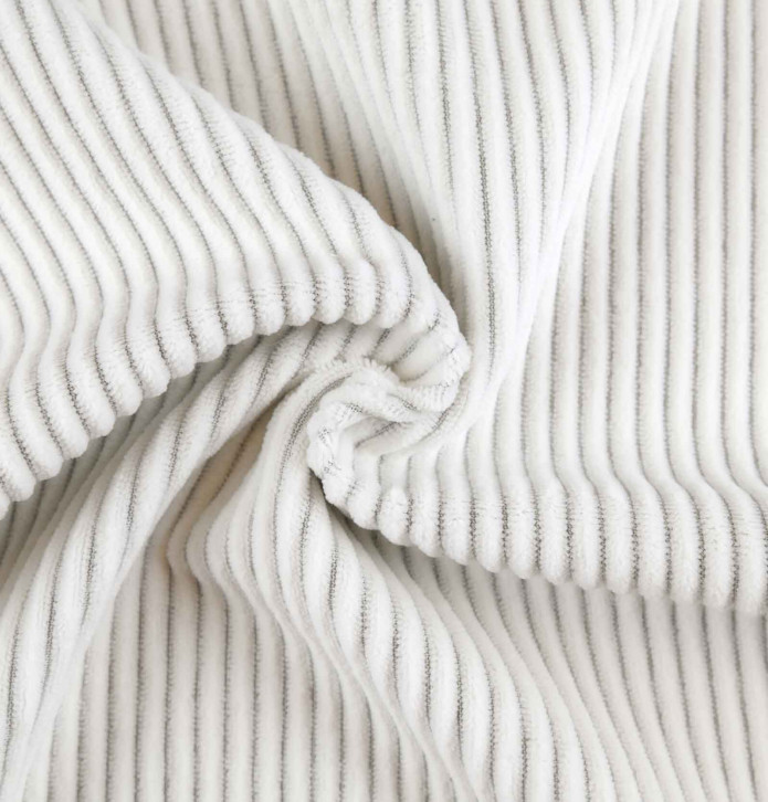 Rideau velours thermique Warma blanc cassé Qabane - Blancollection