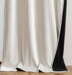 Rideau velours thermique Warma blanc cassé Qabane - Blancollection