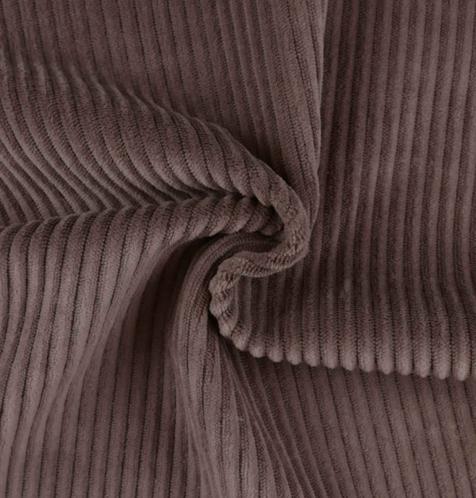 Rideau velours thermique Warma moka Qabane - Blancollection