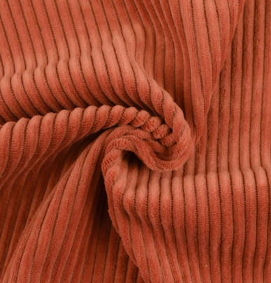 Rideau velours thermique Warma terracota Qabane - Blancollection