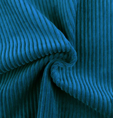 Rideau velours thermique Warma bleu paon Qabane