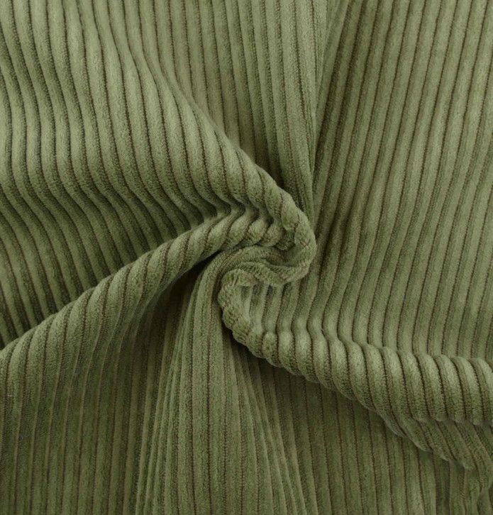 Rideau velours thermique Warma olive Qabane - Blancollection