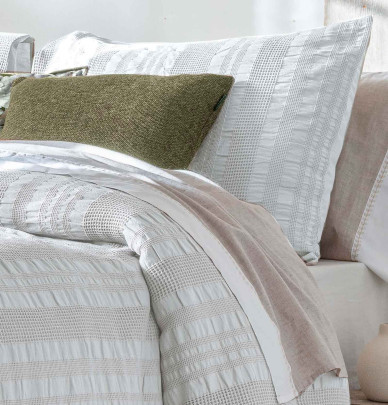 Couvre lit matelassé Aurélia blanc Antilo