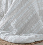 Couvre-lit matelassé Aurélia blanc Antilo - Blancollection