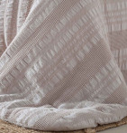 Couvre-lit matelassé Aurélia taupe Antilo - Blancollection