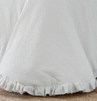 Couvre-lit matelassé Neide blanc Antilo - Blancollection