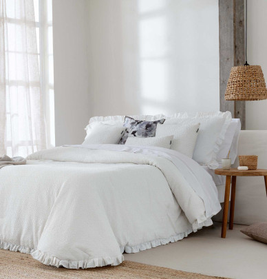 Couvre lit matelassé Neide blanc Antilo