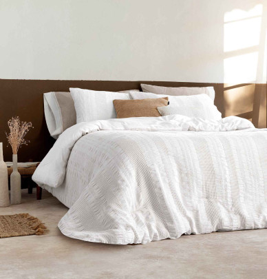Couvre lit matelassé Aurélia blanc Antilo