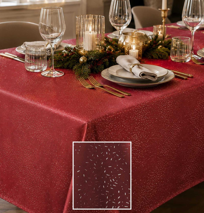 Nappe polyester Electra rouge Calitex