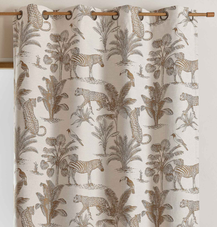 Rideau jacquard Masaï Qabane - Blancollection