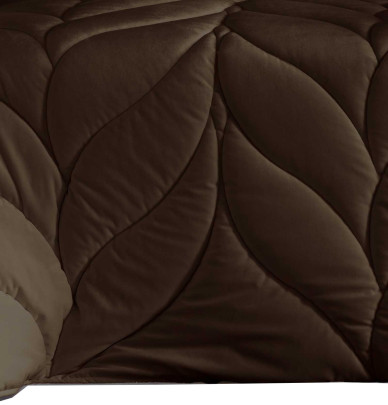 Couvre-lit velours matelassé Mimo marron Antilo