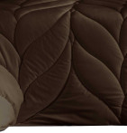 Couvre-lit velours matelassé Mimo marron Antilo - Blancollection