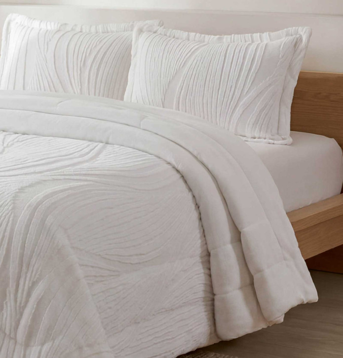 Couvre-lit matelassé Dehesa blanc Antilo - Blancollection