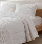 Couvre-lit matelassé Dehesa blanc Antilo - Blancollection